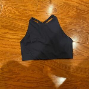 Girlfriend Collective Navy Blue Sports Bra